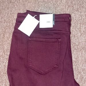 NWT burgundy KanCan pants